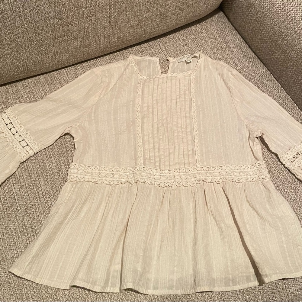 Chelsea & Violet Cream Kids Top